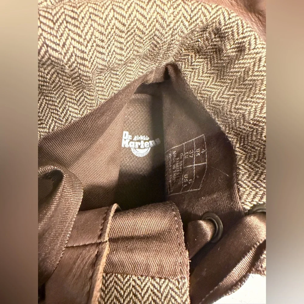 Dr. Martens Doc Aimilita Military Style Boots Dark Brown  Ribbon Laces NWOT US 6 - Picture 8 of 10